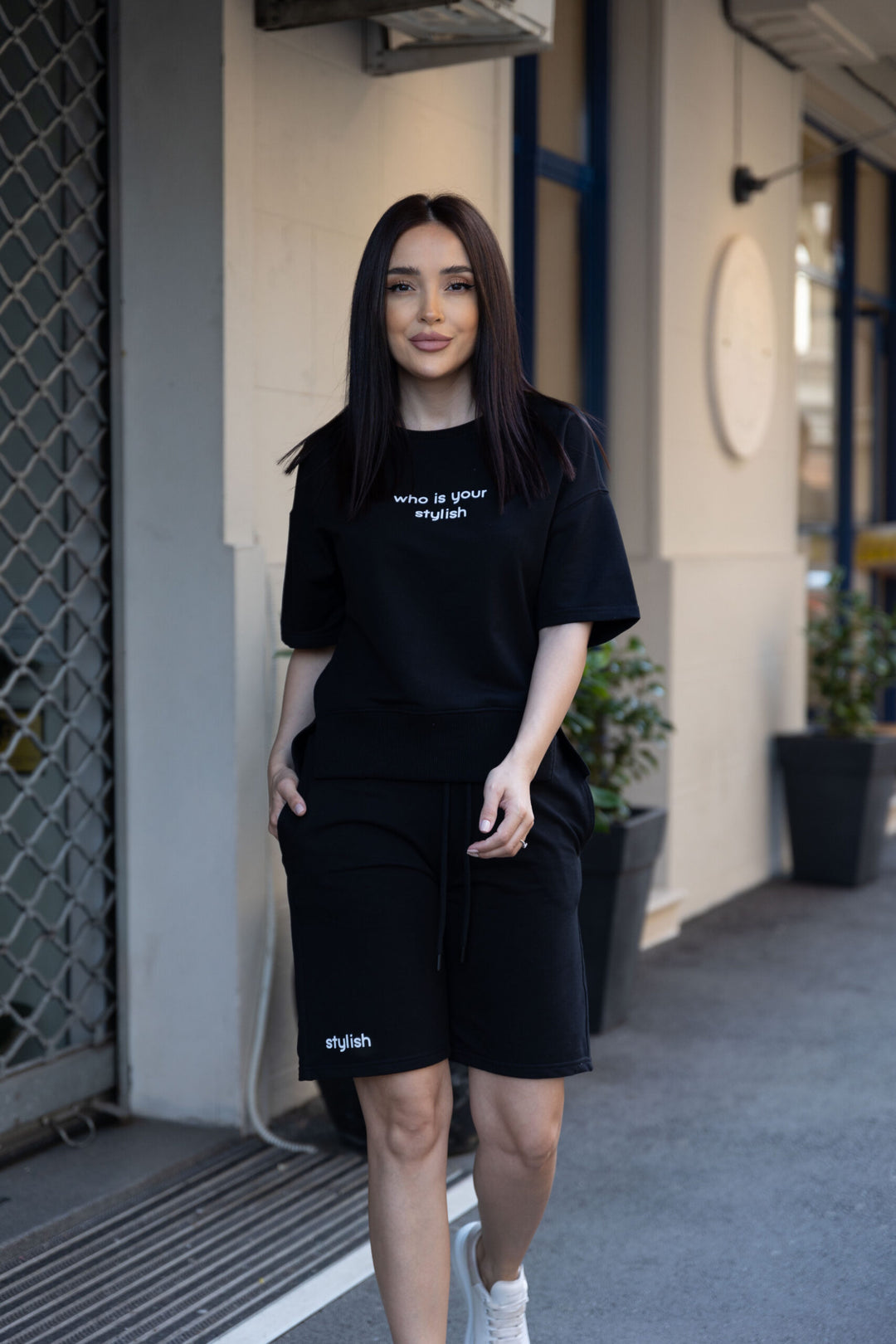 Set bumbac Stilish Negru
