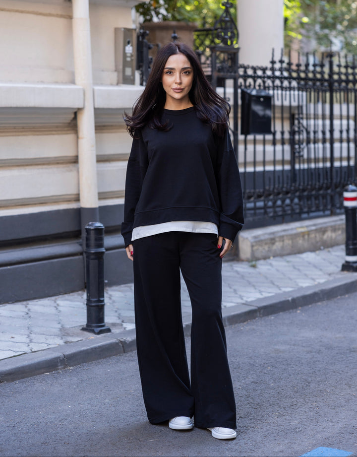 Trening bumbac Mia Negru