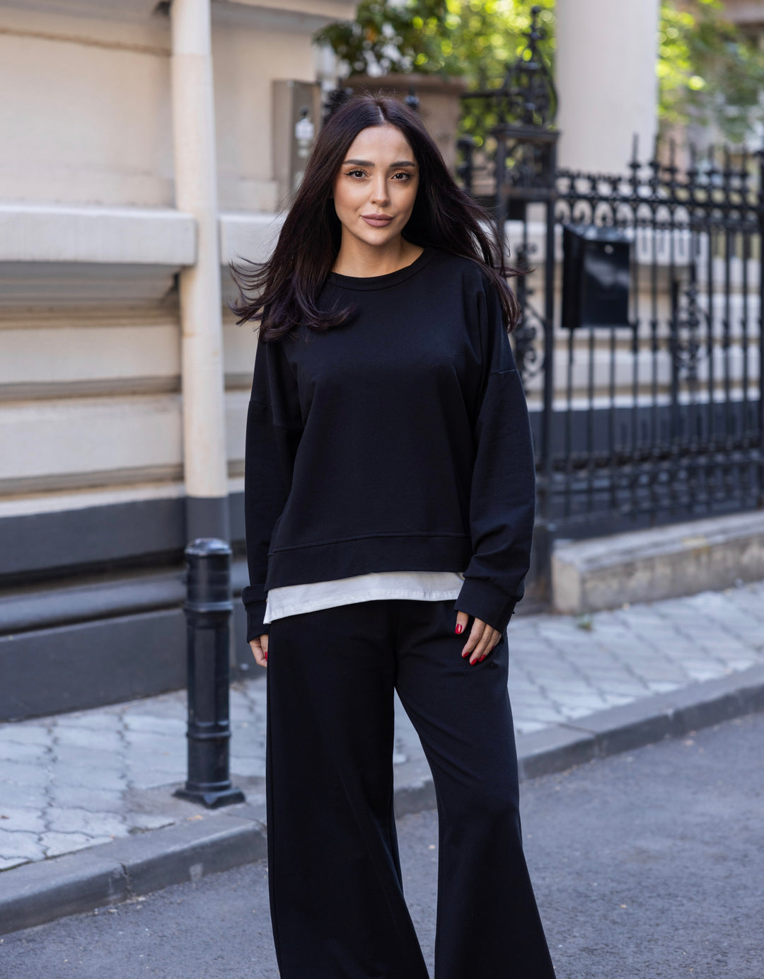 Trening bumbac Mia Negru