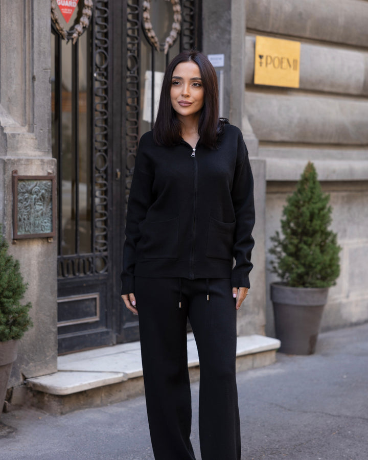 Set tricot Mille Negru