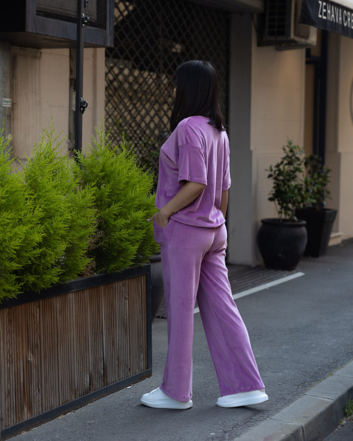 Set catifea Kendra Magenta