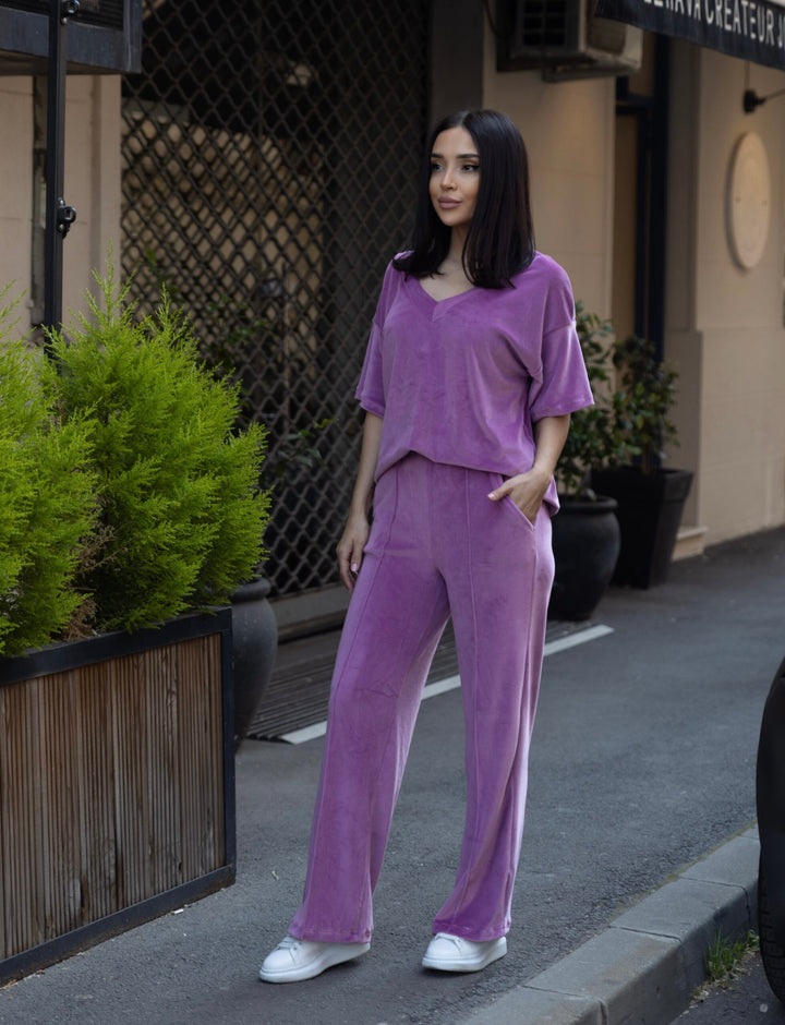 Set catifea Kendra Magenta
