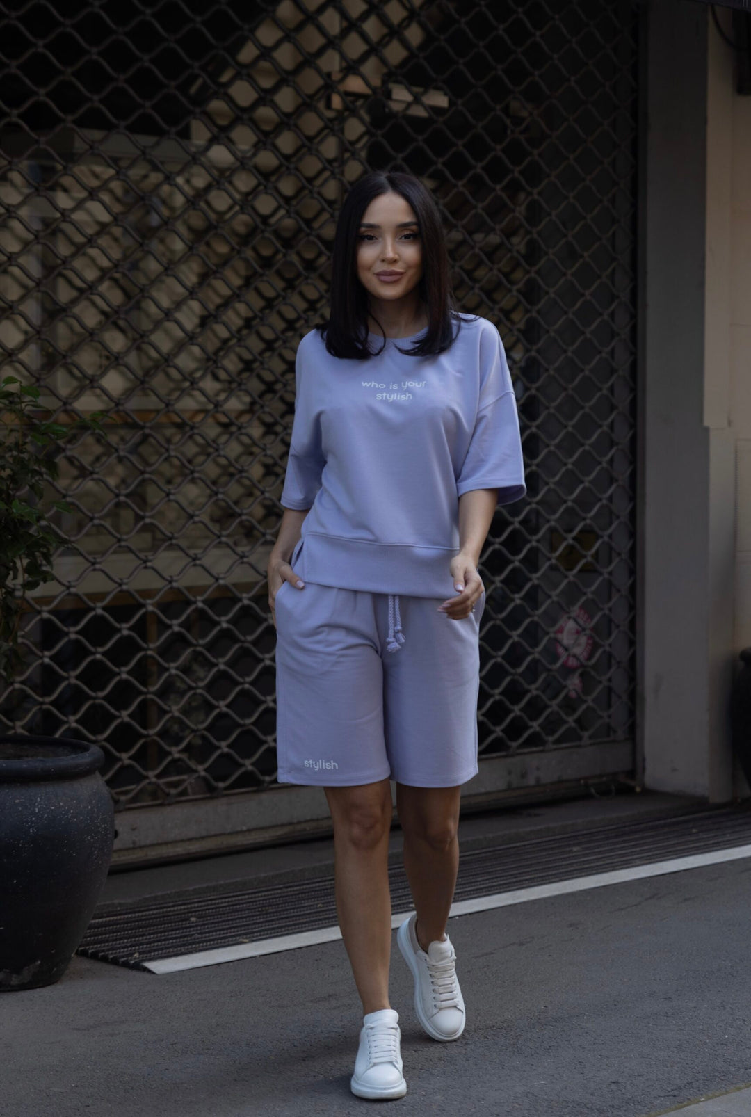 Set bumbac Stilish Lila
