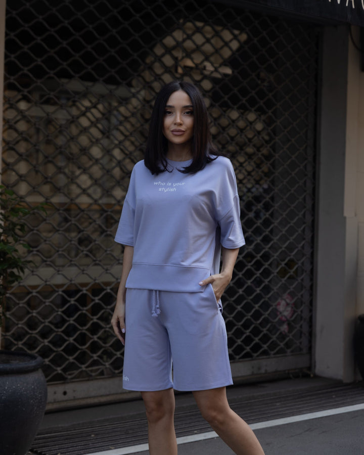 Set bumbac Stilish Lila