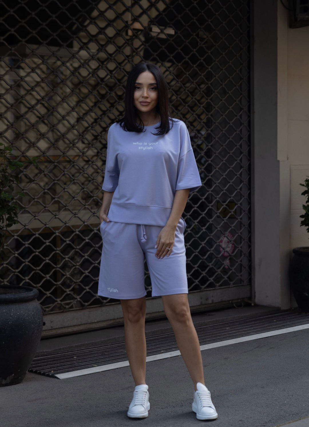 Set bumbac Stilish Lila
