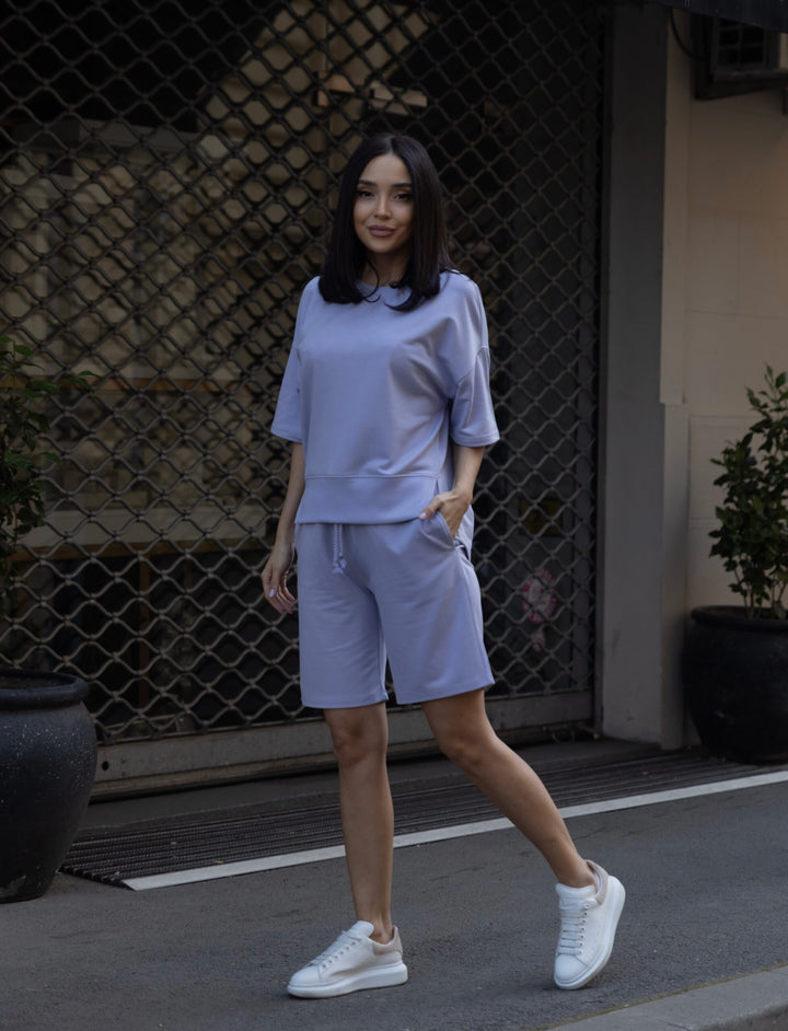 Set bumbac Stilish Lila