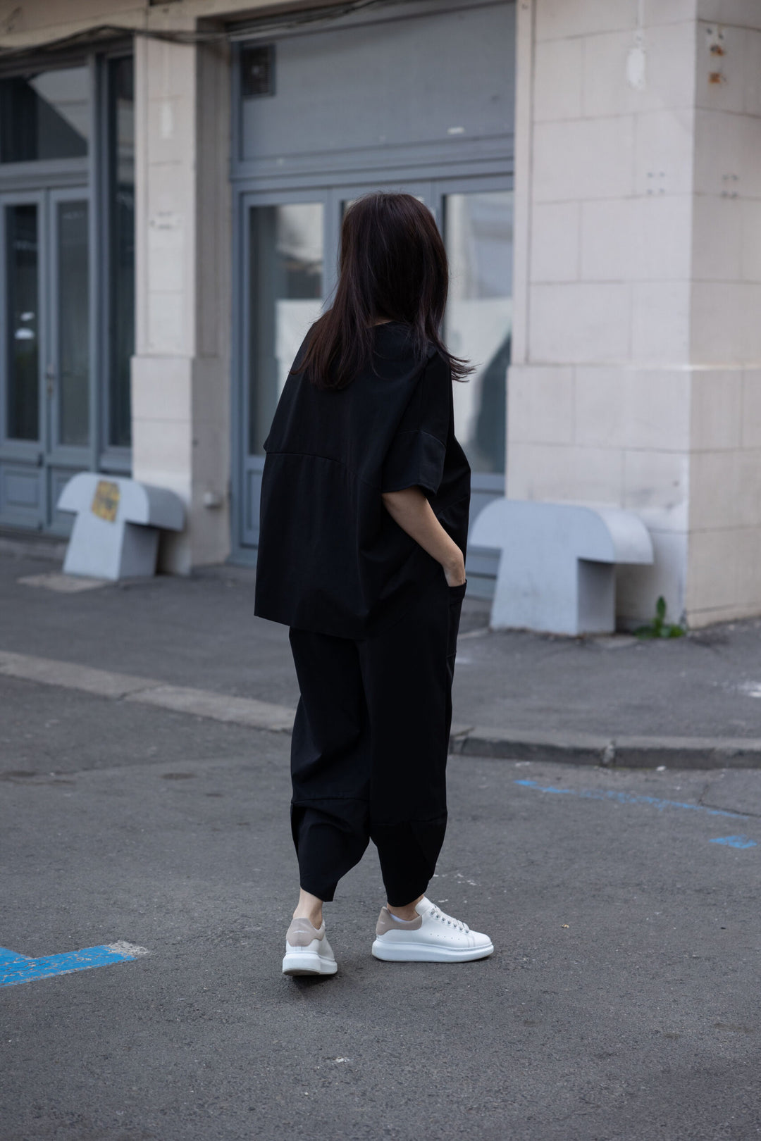 Set bumbac Kaida Negru